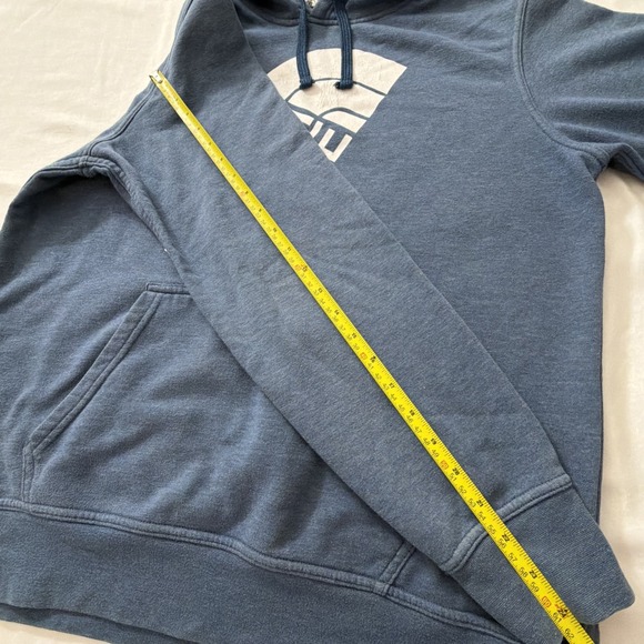 The North Face Blue Pullover Hoodie Men's Large Logo Sweatshirt Kangaroo Pocket - Picture 7 of 16